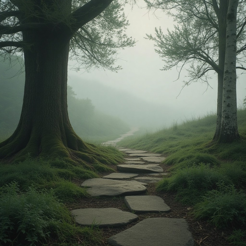 Mist on the Stone Path